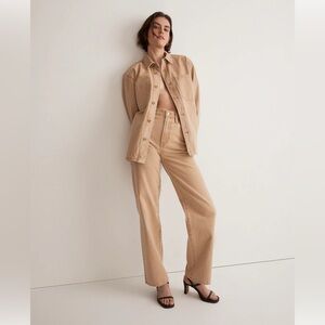 Madewell Perfect Vintage Wide-Leg Jean Light Chestnut Wash Botanical-Dye Edition